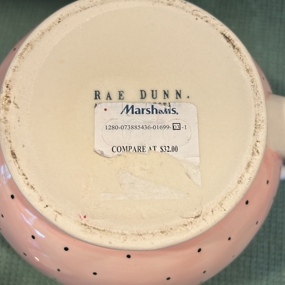 Rae Dunn Artisan Collection by Magenta Polka Dot Pink ‘POUR’ Teapot - Picture 3 of 7